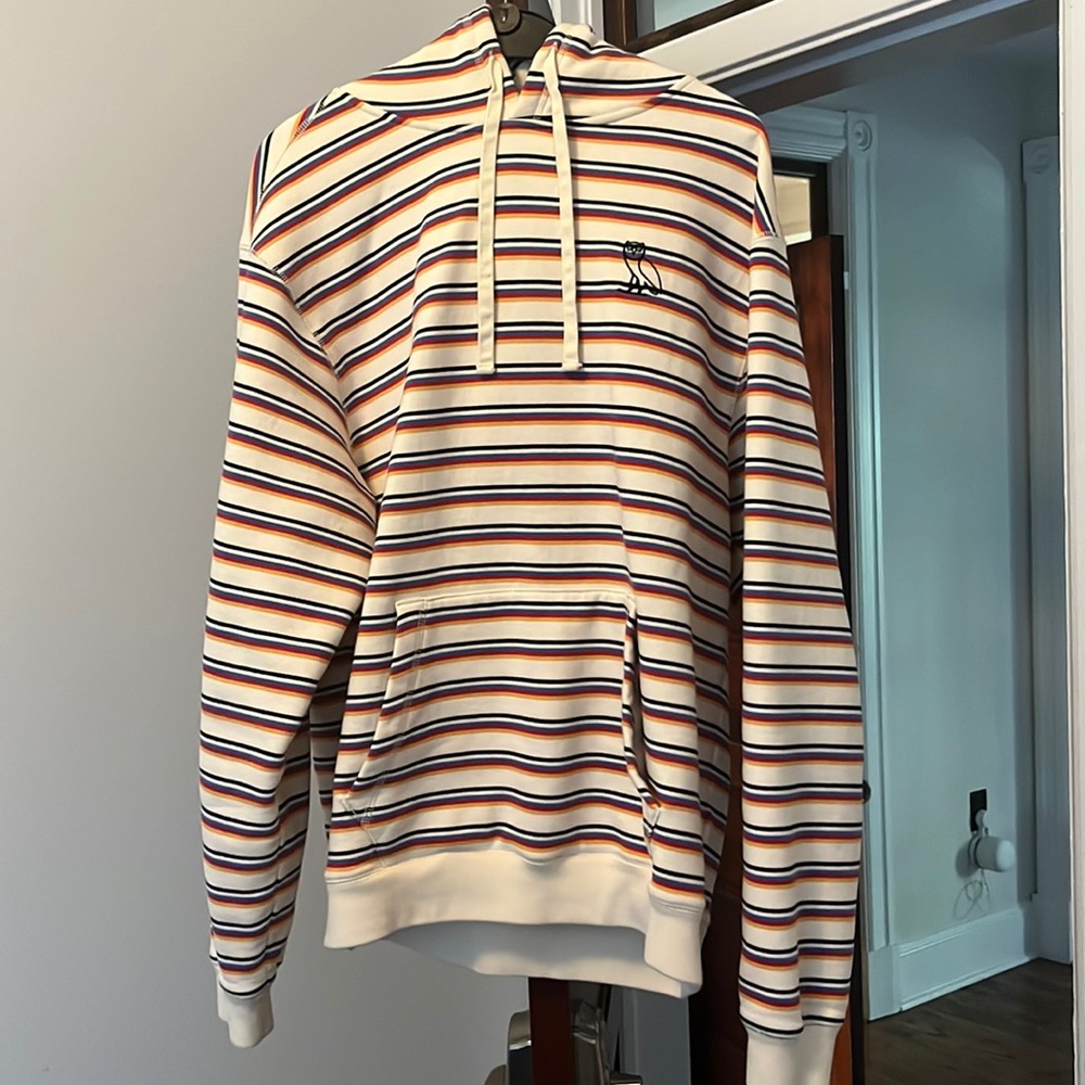 OVO Nautical Stripe Hoodie Red ***Never Worn/New Condition